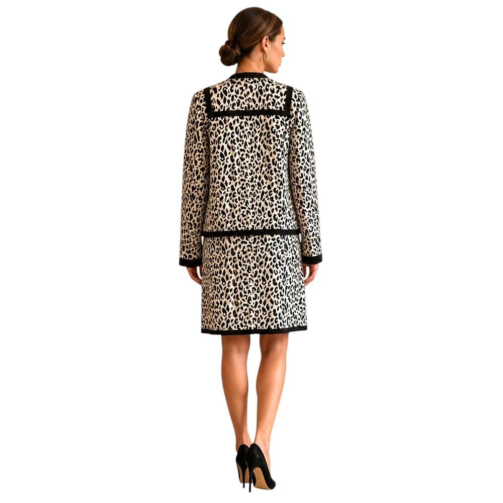 Nanette Lepore Dress Set Leopard Print US0 Chic Style - Picture 2 of 15